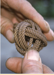 Rope sculpture by Marco Randazzo