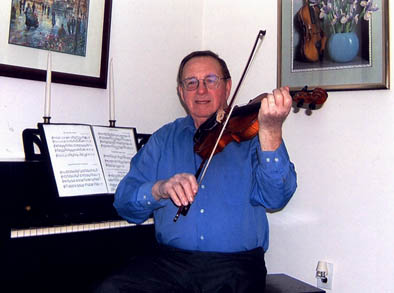 John A. Campbell at home. Photography by George Ruckert, Cape Breton style fiddling, ; Maynard, Massachusetts;