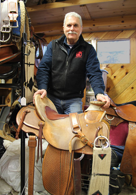 Keith LaRiviere, Saddler, 2016; Keith LaRiviere; Orange, Massachusetts; Leather; Photography by Kate Kruckemeyer