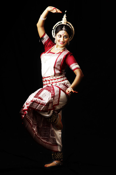 Shipra Mehrotra performing Odissi dance, Odissi dance, 2018; Framingham, Massachusetts;
