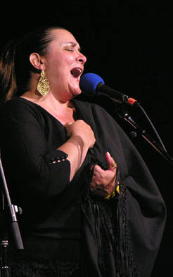 Ana Vinagre singing fado, Portuguese Fado, ; Ana Vinagre (b. 1953); New Bedford, Massachusetts;