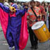 Leading parade at the Lowell Folk Festival; musician; 2012: Lowell, Massachusetts