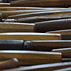 Woodcarving tools on Dimitrios' workbench; Architectural and ornamental woodcarving; 2014: Hampden, Massachusetts; wood, steel