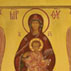 Lifegiving Spring; Russian icon; 2006; Ksenia Pokrovsky (b. 1942); Sharon, Massachusetts; Egg tempera, mineral pigments, gold leaf, wood; Collection of the artist
