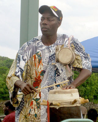 Drummer in Mamadou Diop band; Ethnic festival; 2009: 